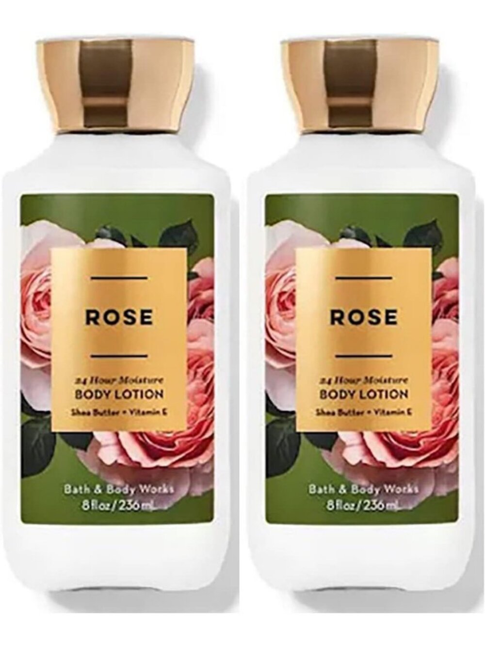 Rose Super Smooth Body Lotion Set - 8 Oz, 2 Pack Gift for Women, Hydrating